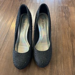 Black Sparkly Heels